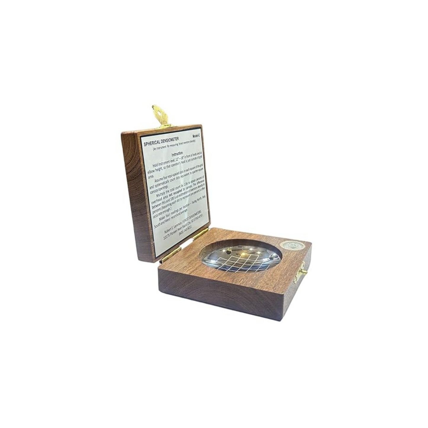 Spherical Crown Densiometer – Concave "Model C" Forest Canopy Coverage Measuring Tool