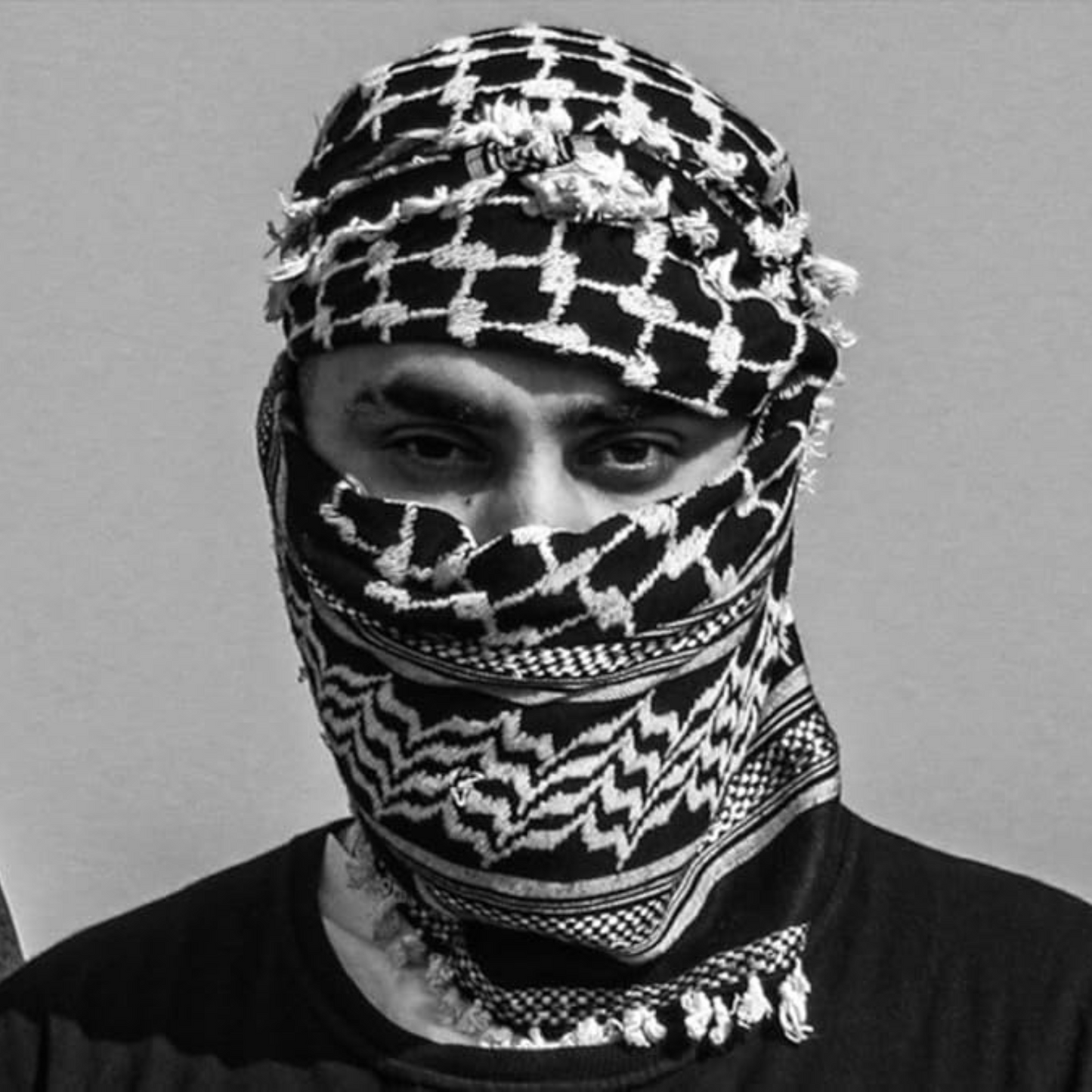 Palestine Keffiyeh Scarf – 100% Cotton Shemagh Kufiya Bandana for Men & Women