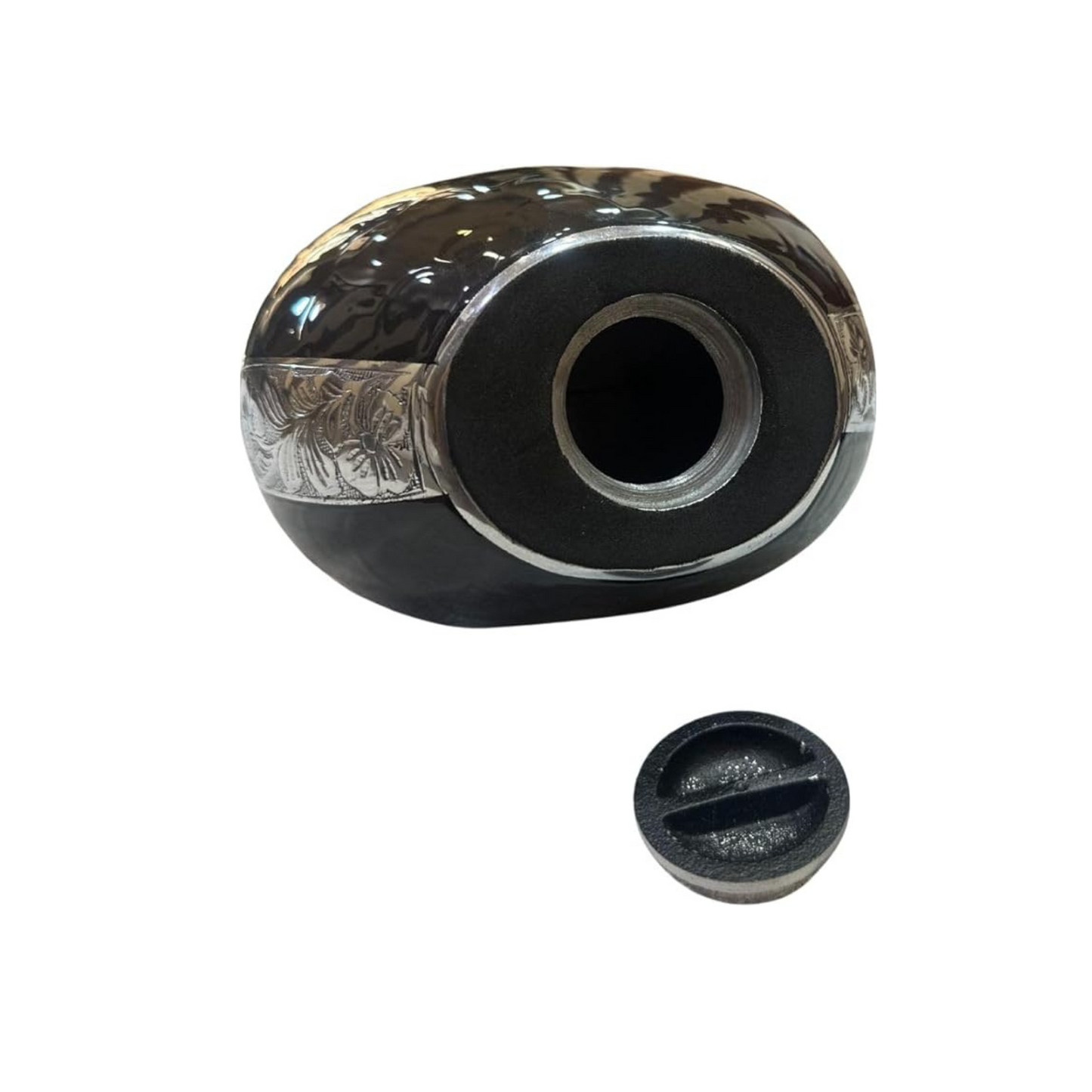Elegant Black Cremation Urn for Adult Urn Funeral Urn Eardrop Urn Burial Urn Memorial