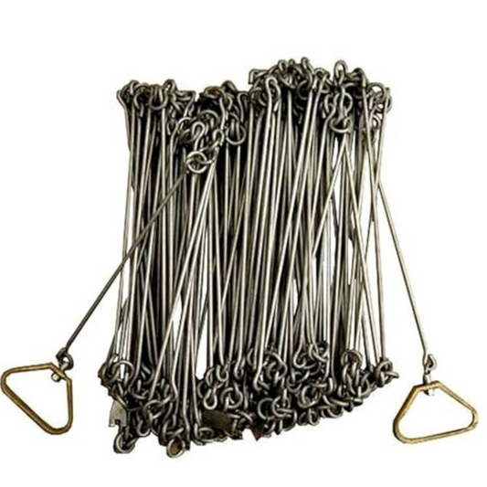20 Meter Survey Measuring Chain – 100-Link Zinc-Coated GI Wire with Brass Handles | THE ANTIQUE CRAFT