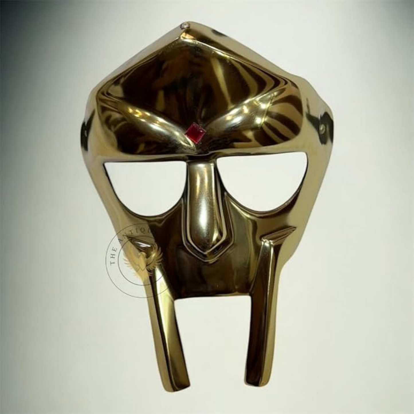 MF DOOM Gladiator Mask – Golden Roman Helmet for Cosplay, Fantasy Costume & Collectors | The Antique Craft