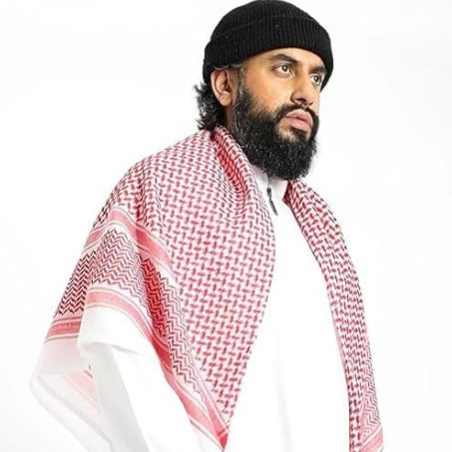 Tactical Shemagh Keffiyeh Scarf – 100% Cotton Desert Head & Neck Wrap for Men & Women