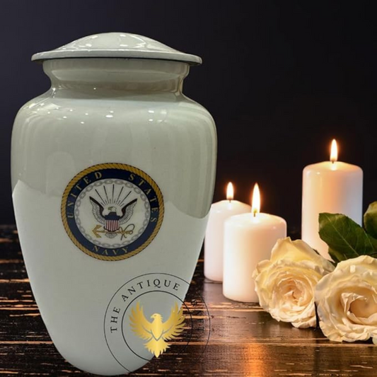 Keepsake Large Adult Cremation Urn – Handcrafted Hummingbird Design with Velvet Bag