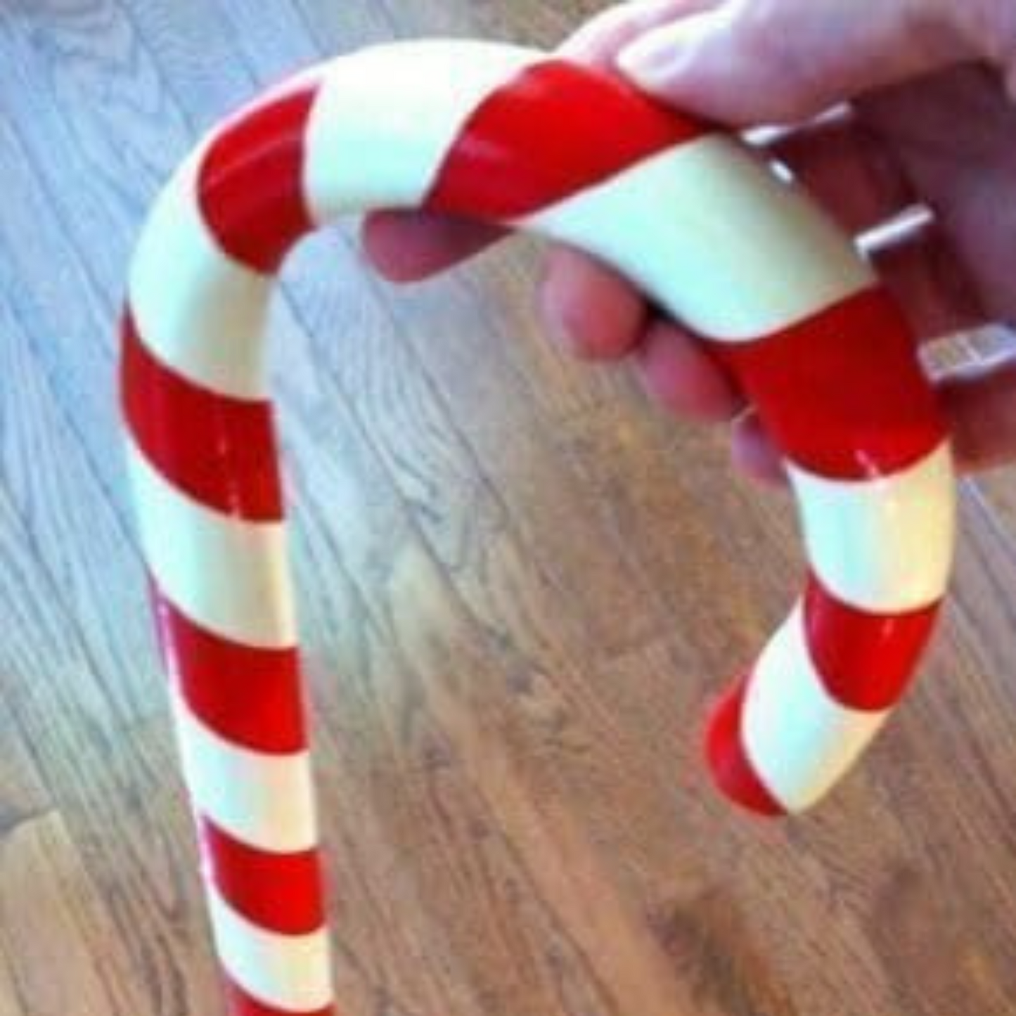 Santa Candy Cane Walking Stick – Christmas Walking Cane for Holiday Costume & Decor