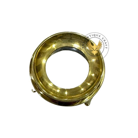 Brass Nautical Chart Magnifier – Tripod Magnifying Glass for Maps & Desk Decor
