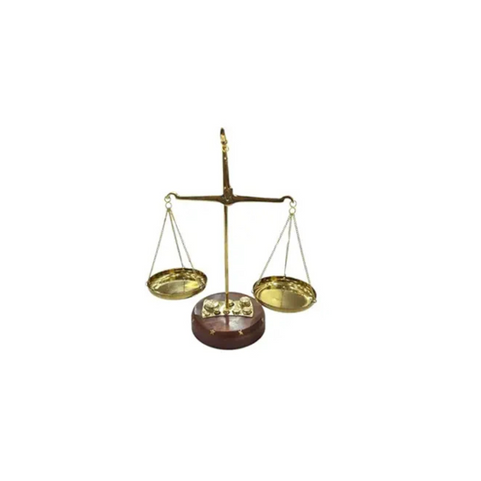 Vintage Brass Weighing Scale – Traditional Goldsmith Tarazu Showpiece & Law Justice Decor