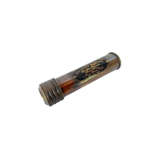Vintage Brass Kaleidoscope – Handmade Nautical Gift by Gilbert & Sons | Antique Toy for Kids & Collectors