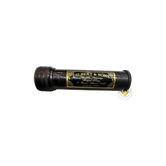 Handmade Brass Kaleidoscope – Nautical Gift with Leather Case | Unique Antique-Inspired Toy for Kids & Collectors